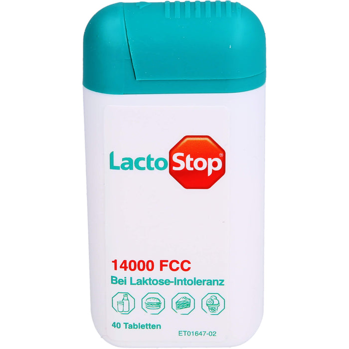 LactoStop 14000 FCC bei Lactose-Intoleranz Tabletten, 40 pcs. Tablets