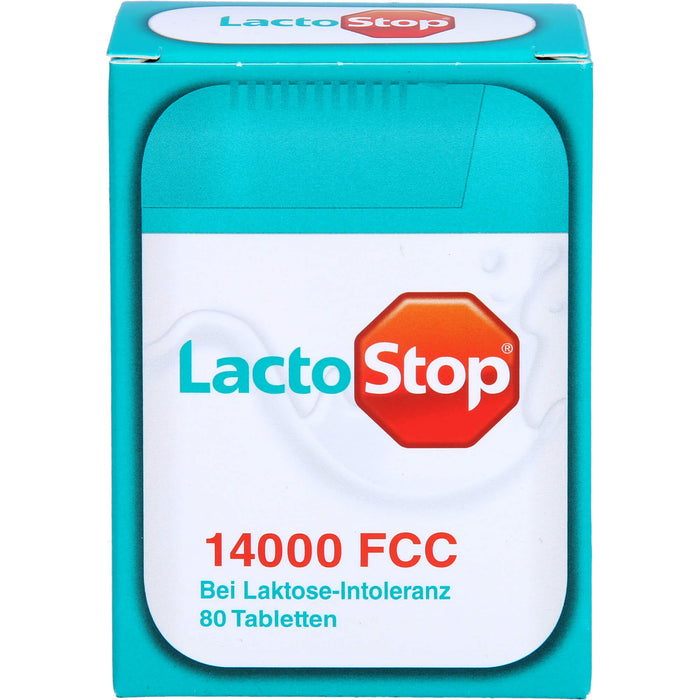 LactoStop 14000 FCC Spender bei Lactose-Intoleranz, 80 St. Tabletten