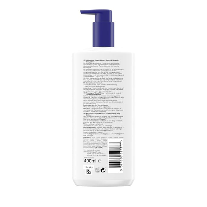 Neutrogena NF Deep Moisture Bodylotion tr. Haut, 400 ml Körperpflege