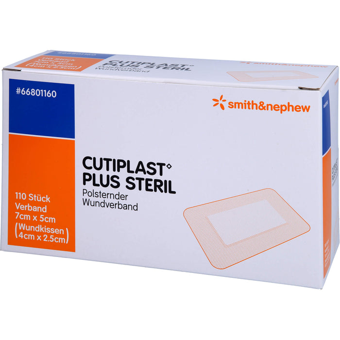 CUTIPLAST Plus steril 5 x 7 cm polsternder Wundverband, 110 pcs. Wound dressings