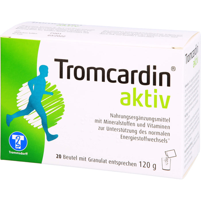 Tromcardin aktiv Granulat zur Unterstützung des normalen Energiestoffwechsels, 20 pcs. Sachets