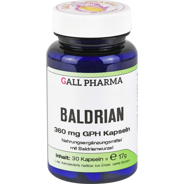 GALL PHARMA Baldrian 360 mg GPH Kapseln, 30 pcs. Capsules