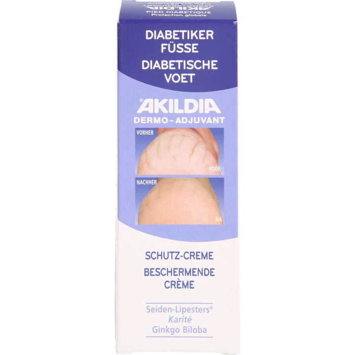 AKILDIA Fuß Schutzcreme für Diabetiker, 75 ml Crème