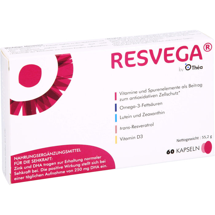 RESVEGA Kapseln als Beitrag zum oxidativem Zellschutz, 60 pc Capsules