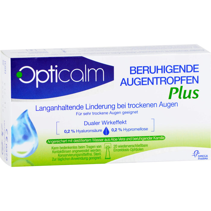 Opticalm Beruhigende Augentropfen Plus, 20 pc Solution