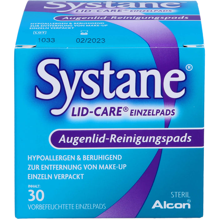 Systane LID-CARE Einzelpads Augenlid-Reinigungspads, 30 St. Tücher