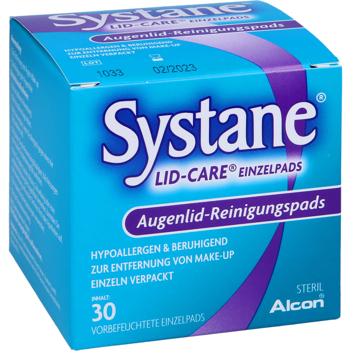 Systane LID-CARE Einzelpads Augenlid-Reinigungspads, 30 St. Tücher