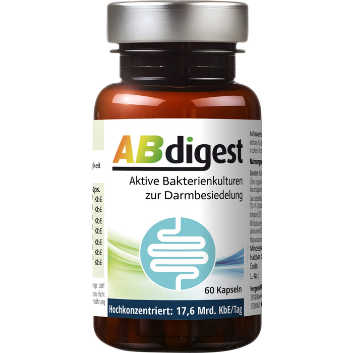 ABdigest Kapseln zur bakteriellen Darmbesiedelung, 60 pcs. Capsules