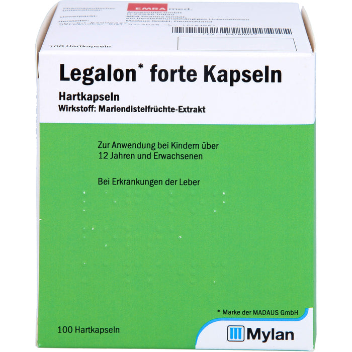 MADAUS Legalon forte Kapseln bei Erkrankungen der Leber, 100 St. Kapseln