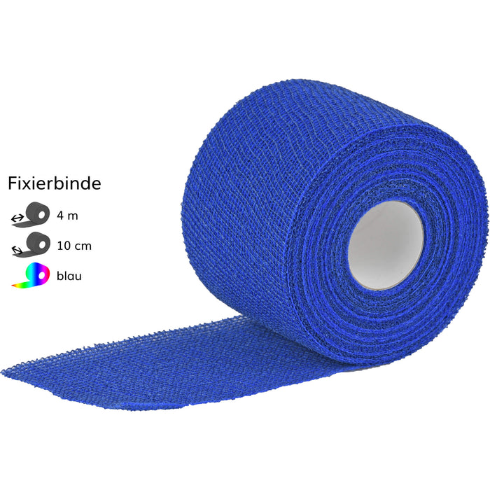 DracoElfi haft color Fixierbinde 10cmx4m blau, 1 St. Binde