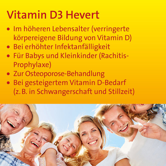 Vitamin D3 Hevert 1000 I.E. Tabletten, 200 pc Tablettes