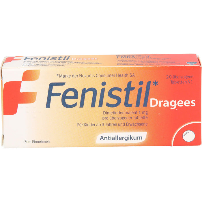 Fenistil Emra Dragees, 20 pc Tablettes