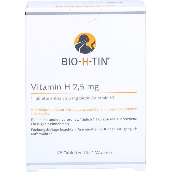 BIO-H-TIN Vitamin H 2,5 mg Tabletten für 4 Wochen, 28 pc Tablettes