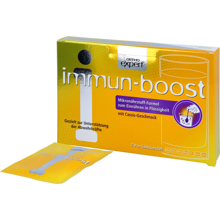 Orthoexpert immun-boost Cassis Trinkgranulat, 7 St. Beutel