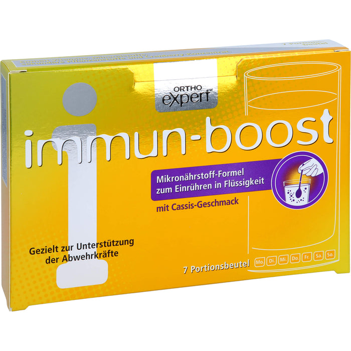 Orthoexpert immun-boost Cassis Trinkgranulat, 7 St. Beutel