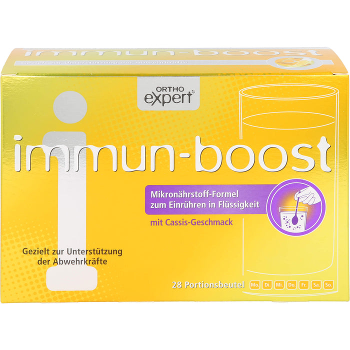 Orthoexpert immun-boost Cassis Trinkgranulat, 28 pc Sachets