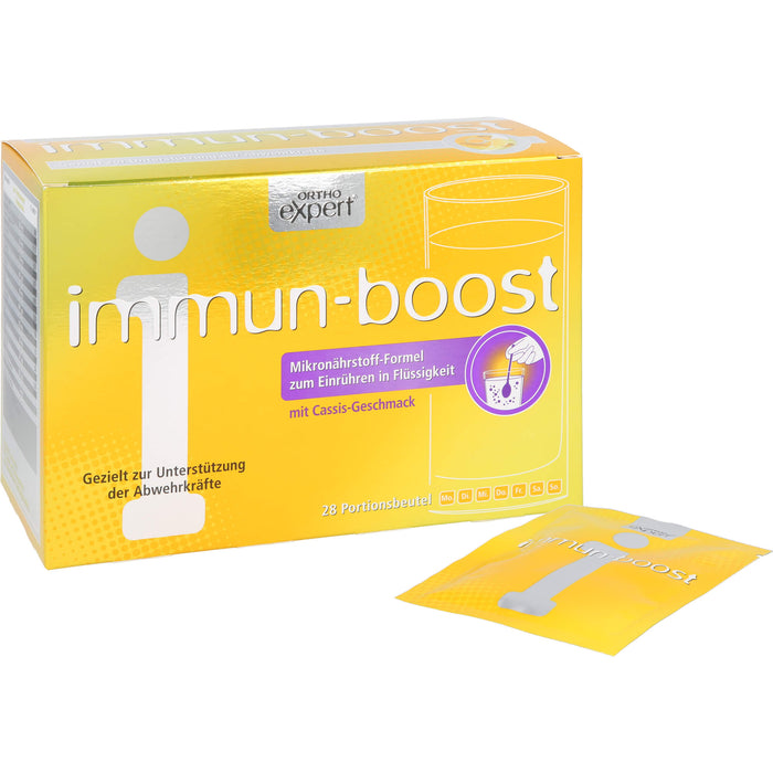 Orthoexpert immun-boost Cassis Trinkgranulat, 28 pc Sachets