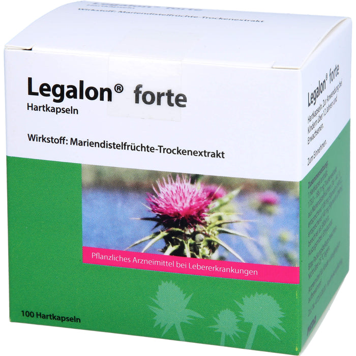 MADAUS Legalon forte Kapseln bei Erkrankungen der Leber, 100 pc Capsules