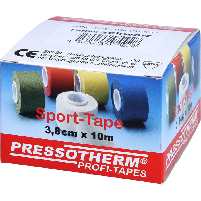 Pressotherm Sport-Tape schwarz 3,8cmx10m, 1 St VER