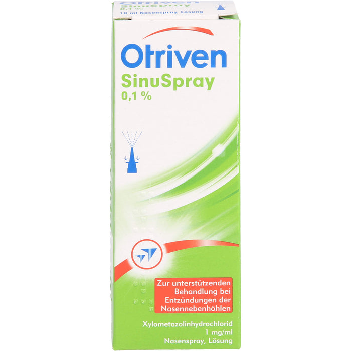 Otriven SinuSpray Nasenspray bei Entzündungen der Nasennebenhöhlen, 10 ml Lösung