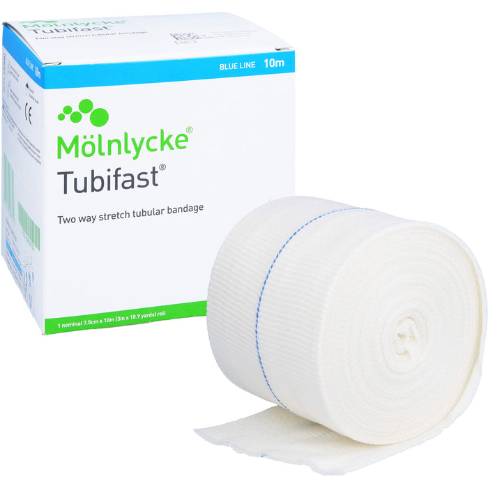 Mölnlycke Tubifast 2-Way Stretch Bandage 7,5 cm x 10 m, 1 St. Binde