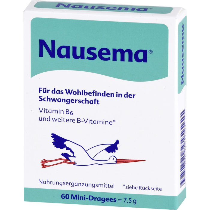 Nausema Mini-Dragees für Wohlbefinden in der Schwangerschaft, 60 pcs. Tablets