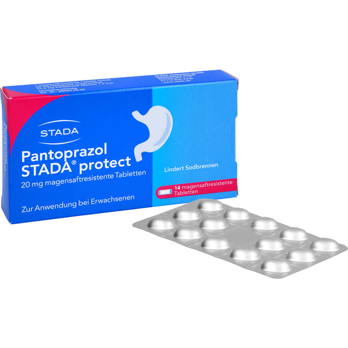 Pantoprazol STADA protect 20 mg Tabletten bei Sodbrennen, 14 pcs. Tablets