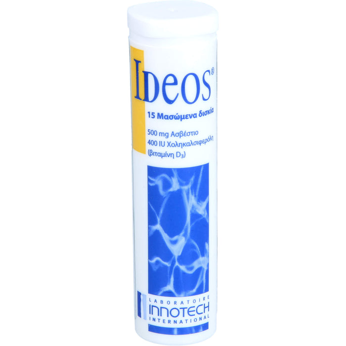 IDEOS 500 mg / 400 I.E. Kautabletten, 90 pc Tablettes