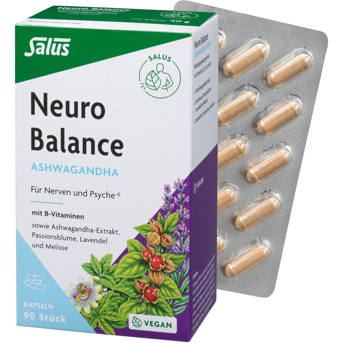 Salus Neuro Balance Ashwagandha Kapseln, 90 St. Kapseln