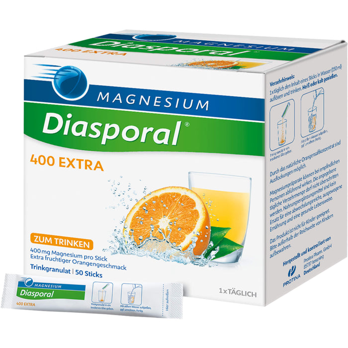 Magnesium-Diasporal 400 extra Trinkgranulat, 50 pc Sachets