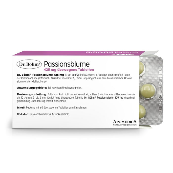 Dr Böhm Passionsblume 425 mg Tabletten, 60 pcs. Tablets