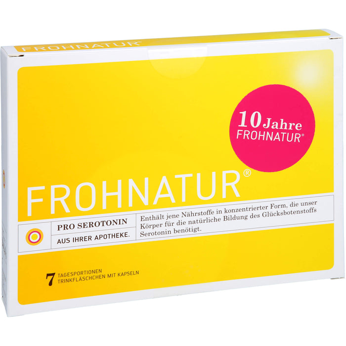 Frohnatur Pro Serotonin Trinkfläschchen mit Kapseln, 7 St. Ampullen