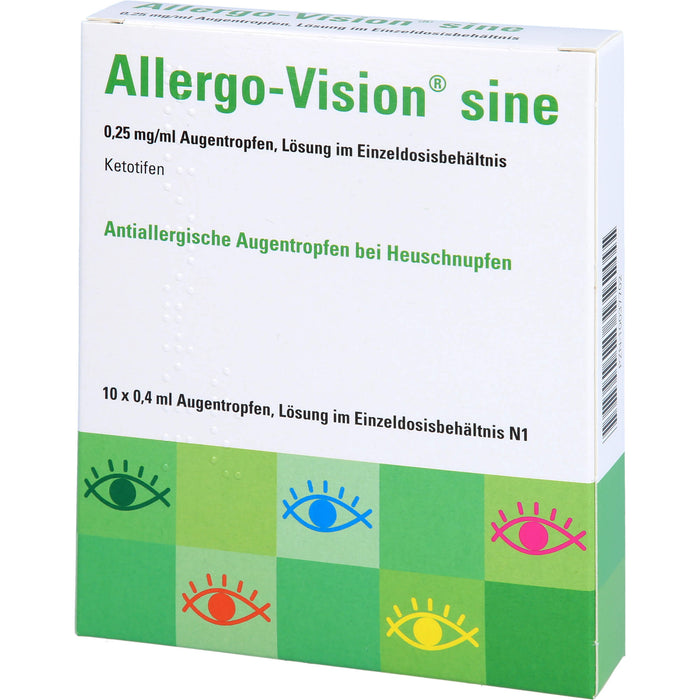 Allergo-Vision sine Augentropfen bei Heuschnupfen, 10 pcs. Pipettes