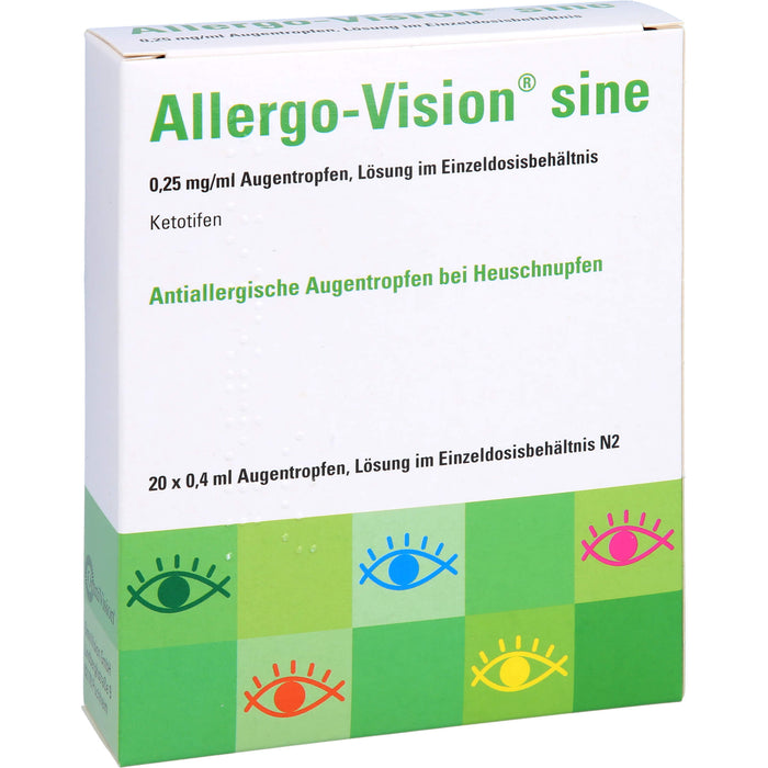 Allergo-Vision sine 0,25 mg/ml Augentropfen, 20 pcs. Ampoules