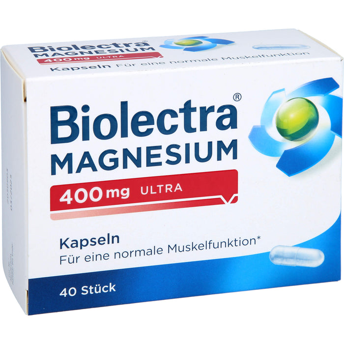 Biolectra Magnesium 400 mg ultra Kapseln, 40 St. Kapseln