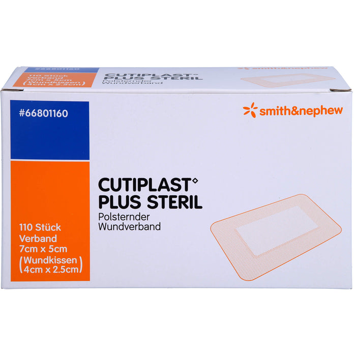 CUTIPLAST PLUS STERIL 5x7 cm Verband, 110 St VER