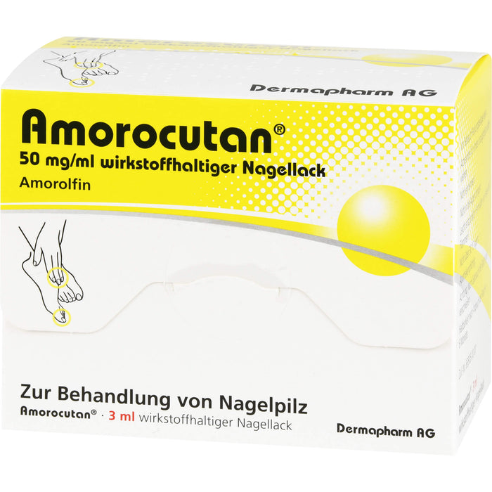 Amorocutan 50 mg/ml wirkstoffhaltiger Nagellack, 3 ml Nail varnish containing active ingredients