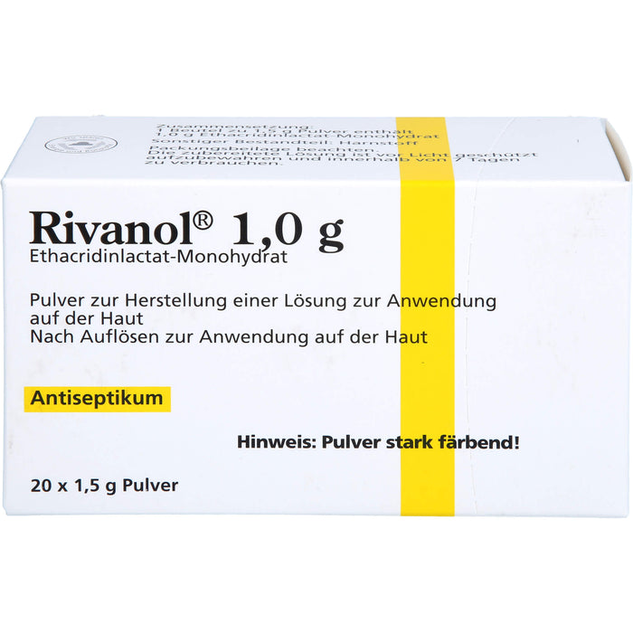 Rivanol 1,0 g Pulver Antiseptikum, 20 pc Sachets