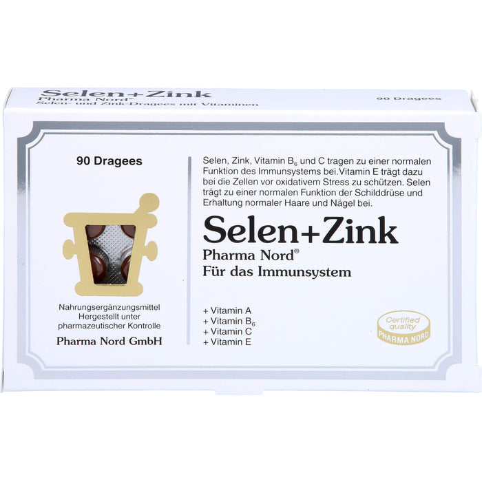 Selen + Zink Pharma Nord Dragees, 90 St. Tabletten