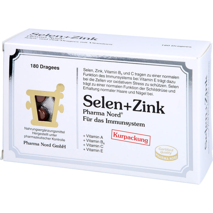 Selen + Zink Pharma Nord Dragees, 180 pcs. Tablets