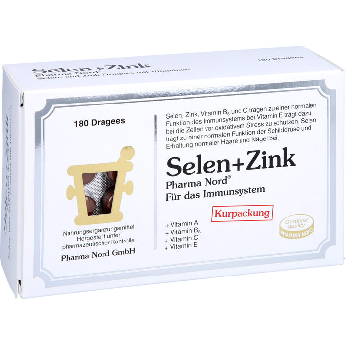 Selen + Zink Pharma Nord Dragees, 180 pcs. Tablets