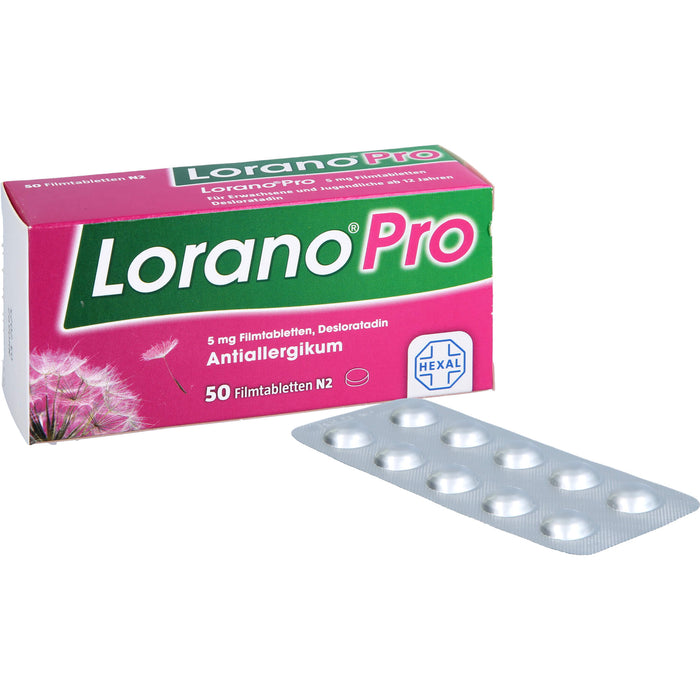 Lorano Pro Filmtabletten Antiallergikum, 50 St. Tabletten