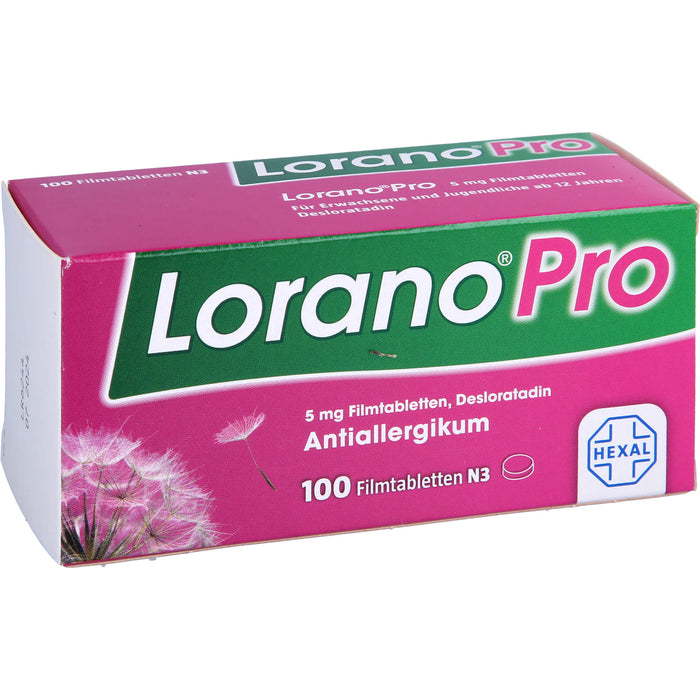 Lorano Pro 5 mg Filmtabletten Antiallergikum, 100 pcs. Tablets