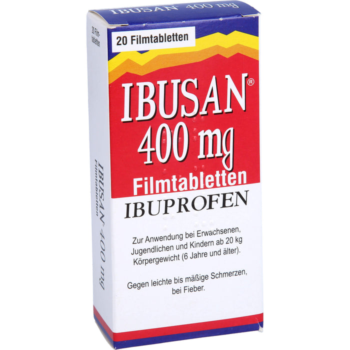 Ibusan 400 mg Filmtabletten bei Schmerzen und Fieber, 20 St. Tabletten