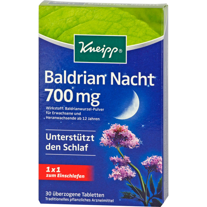 Kneipp Baldrian Nacht 700 mg Tabletten, 30 pcs. Tablets