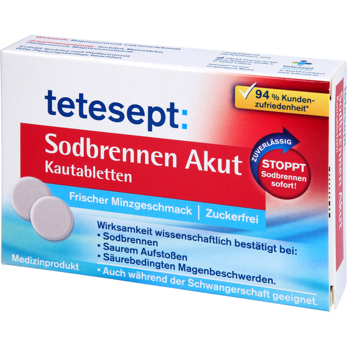 tetesept Sodbrennen Akut, 20 pcs. Tablets