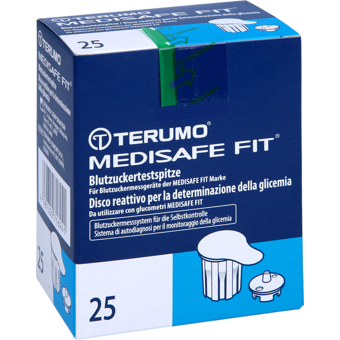 TERUMO Medisafe Fit Blutzuckertestspitzen, 25 St. Teststreifen