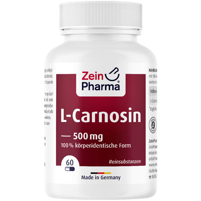 ZeinPharma L-Carnosin 500 mg Kapseln, 60 pcs. Capsules