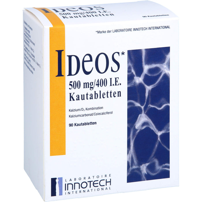 IDEOS 500 mg / 400 I.E. Kautabletten, 90 St. Tabletten