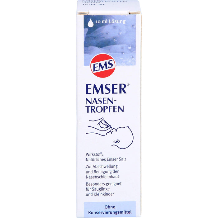 EMSER Nasentropfen zur Abschwellung und Reinigung der Nasenschleimhaut, 10 ml Solution